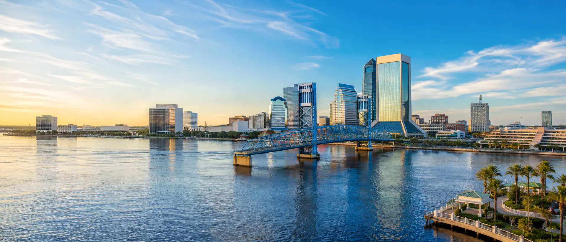 Jacksonville skyline and Main Street Bridge across the St. Johns River